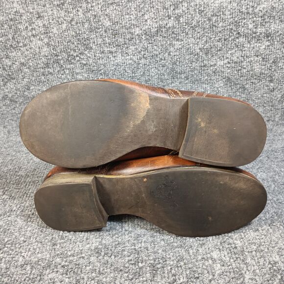 ALL Leather Steve Madden Brown Ankle Boots - Picture 9 of 9